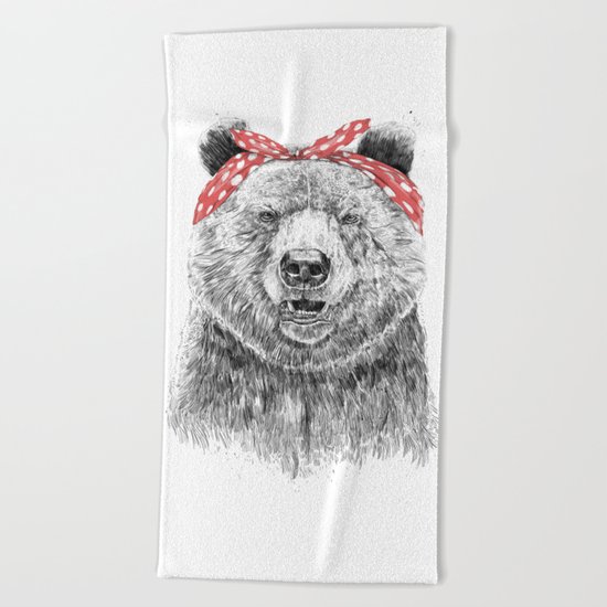 Break the rules (without text) Beach Towel