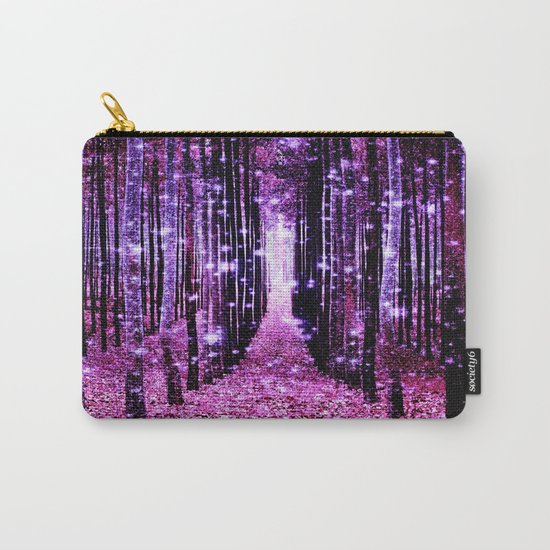 Magical Forest Pink & Purple Carry-All Pouch