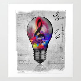Luminous Lamp Art Print