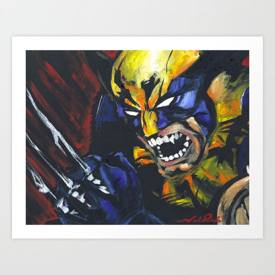 Wolverine X-Men Logan Art Print
