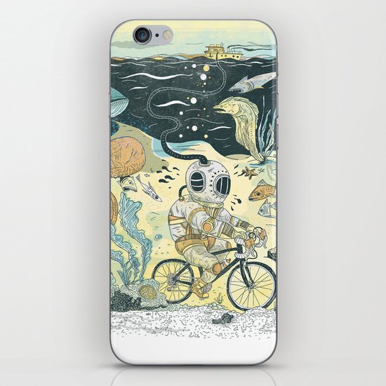 Cycling in the Deep iPhone & iPod Skin