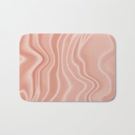 Blush Silk/Satin Effect Pink Bath Mat | Lightpink, Trendy, Graphicdesign, Shiny, Luxurious, Satin, Home, Girly, Fashion, Soft 