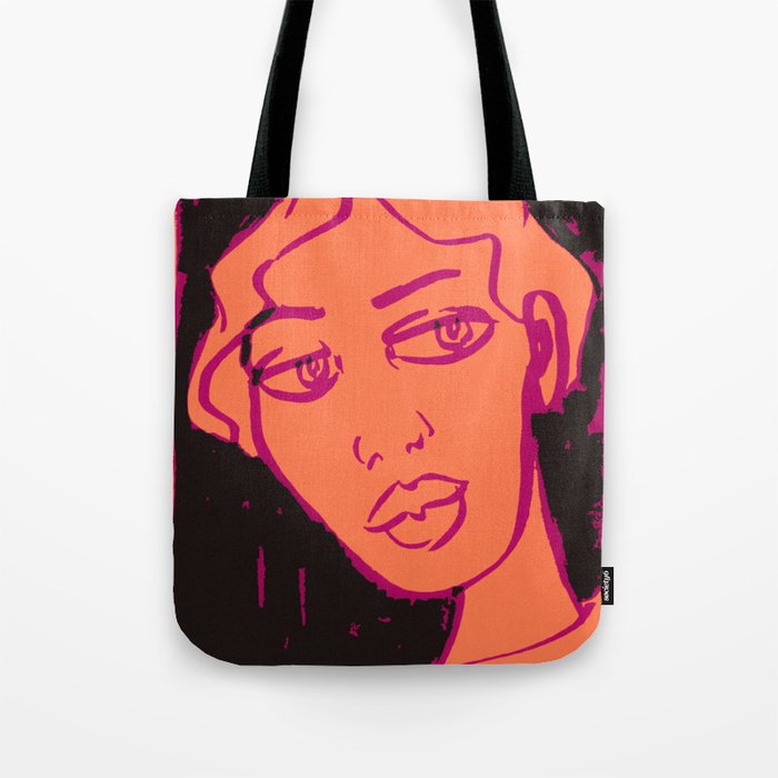 Orange twinkle woman Tote Bag