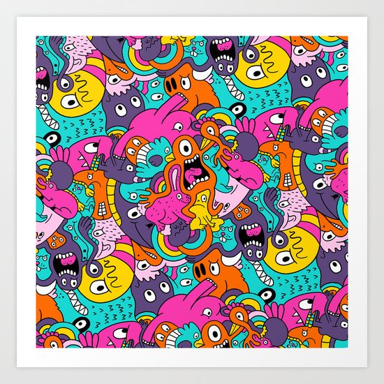 Jumble Bunny Art Print