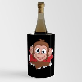 Monkey Children Monkey Child Chimpanzee Wine Chiller