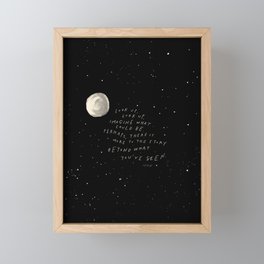 "Look Up, Look Up. Imagine What Could Be.." Framed Mini Art Print