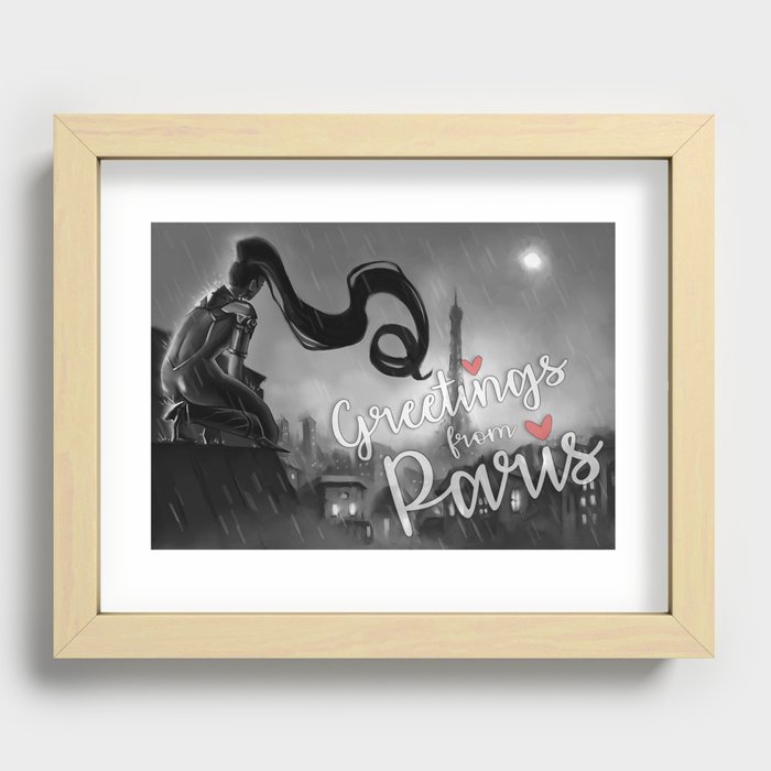 Paris at Midnight Recessed Framed Print