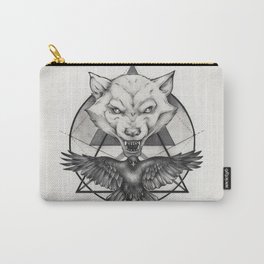 Wolf and Crow - Emblem Carry-All Pouch