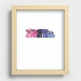Omnisexual Flag Pug Pride Lgbtq Cute Dogs Recessed Framed Print