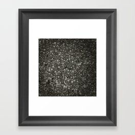 Monochrome mosaic Framed Art Print