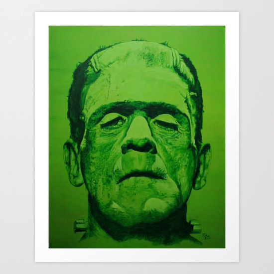 the creature (original) Art Print
