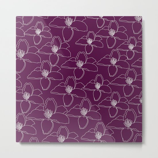 Floral lilly print Metal Print