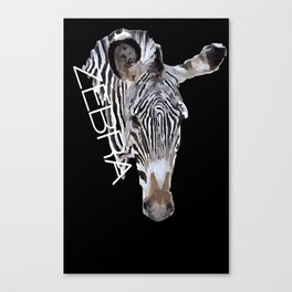 Zebra head Canvas Print