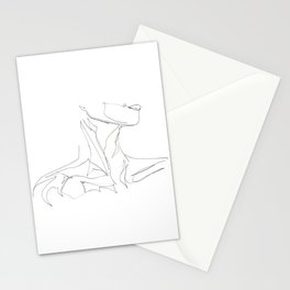 Line XII (female [collar]) Stationery Cards