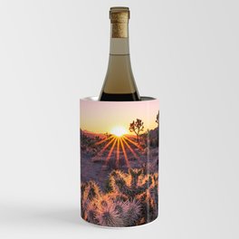 Joshua Tree Sunset - Sun Flare Cholla Cactus Wine Chiller