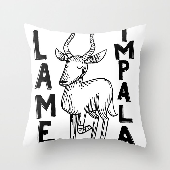 Lame Impala Throw Pillow