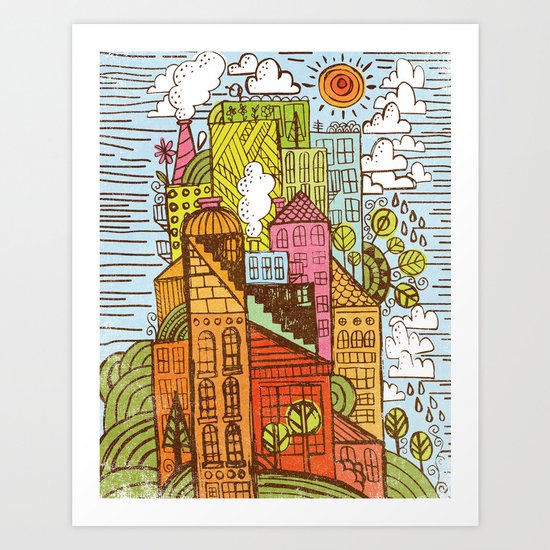 BUILD UP Art Print