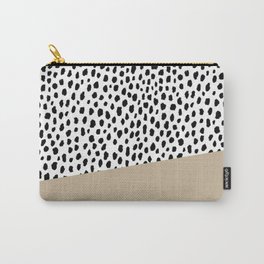 Dalmatian Spots with Tan Stripe Carry-All Pouch