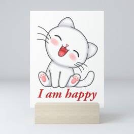The Joy of a Happy Cat Mini Art Print