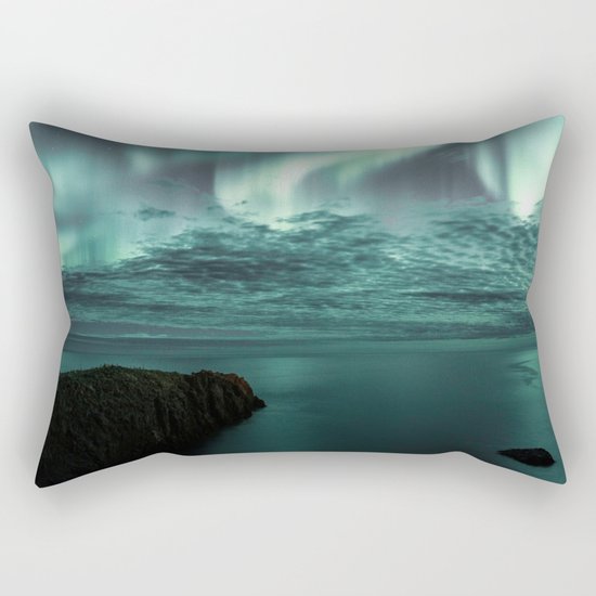 Aurora Borealis II Rectangular Pillow