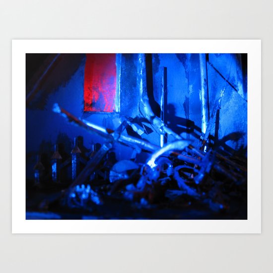 Glitch Space 3 Art Print