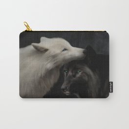 Wolves - Yin & Yang (Digital Drawing) Carry-All Pouch