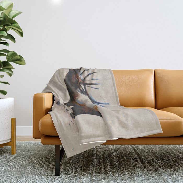 Elk throw sales blanket