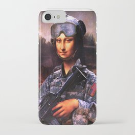 Soldier Mona Lisa iPhone Case