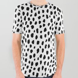 Dalmatian Spots (black/white) All Over Graphic Tee