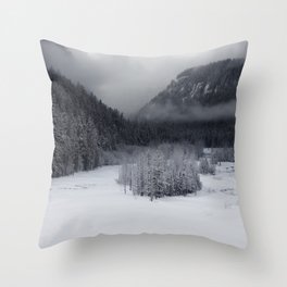 Snowy Morning Throw Pillow