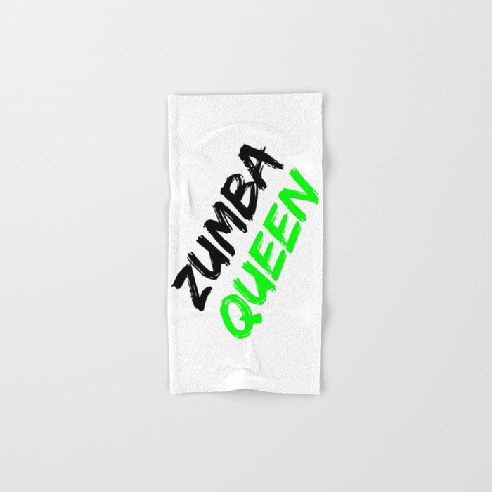 Zumba Queen (Green) Hand & Bath Towel