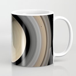 Saturn Planet Ultra Realistic 2 Coffee Mug | Solarsystem, Graphicdesign, Planets, Orange, Realisticsaturn, Cosmoprint, Walldecor, Spaceartdecor, Enceladus, Saturnmoons 