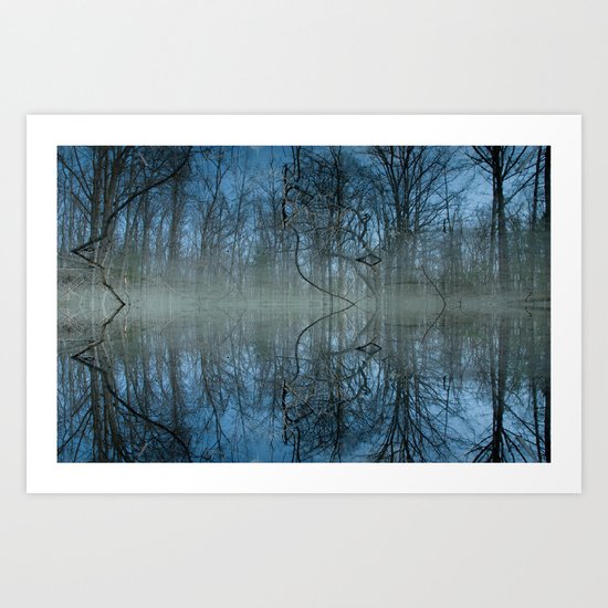 Deep Cool Blue Art Print