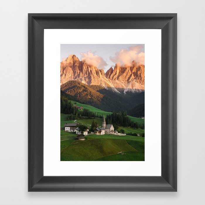 The Dolomites  Framed Art Print