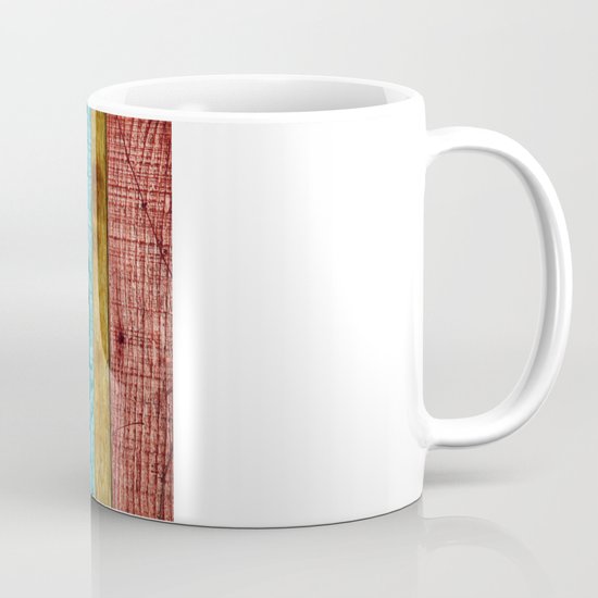 Colorful Wood Coffee Mug