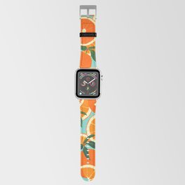 Orange Harvest - Blue Apple Watch Band