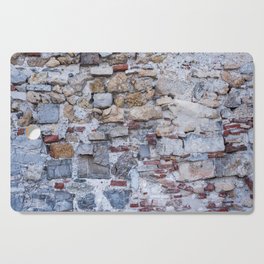 Old stone's wall of castle background Cutting Board