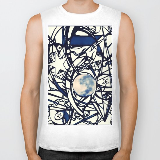 Moon Scaffolding Biker Tank