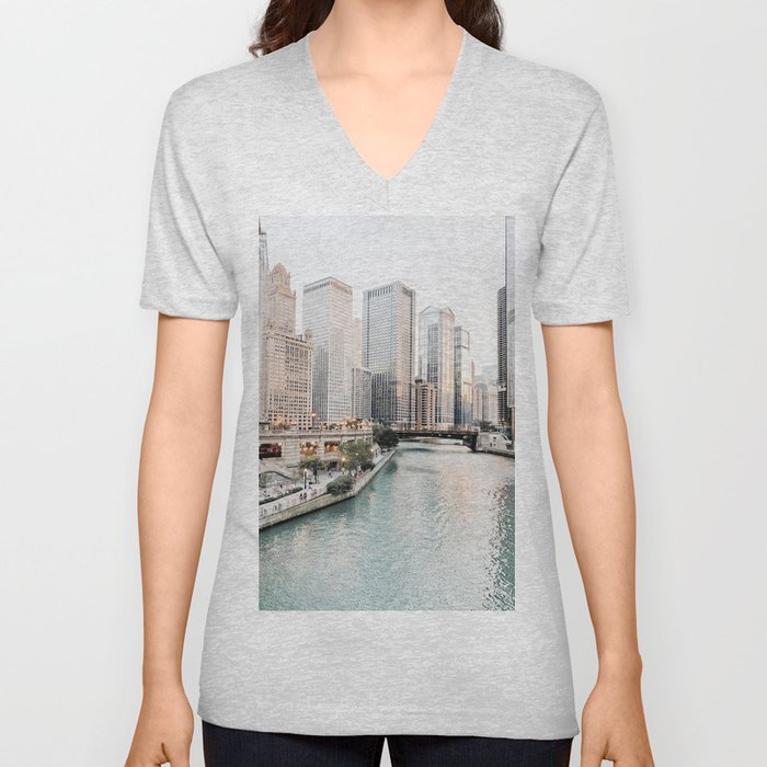 Chicago City V Neck T Shirt