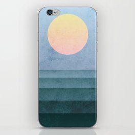 sunrise, calm sea iPhone Skin