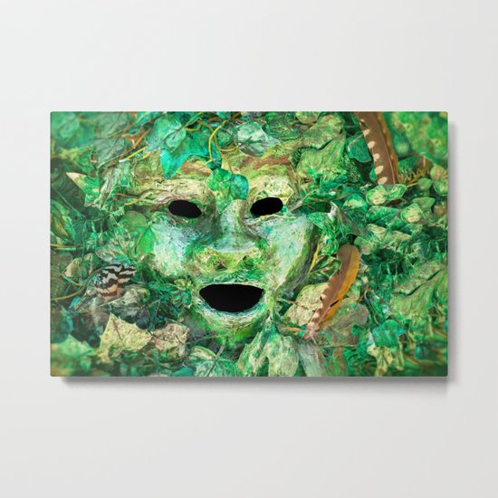 MASKED Metal Print