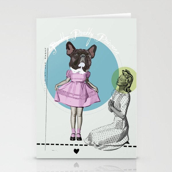 Pretty Chauncey Princess - French Bulldog Stationery Cards