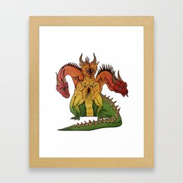 Rasta Dragon Framed Art Print