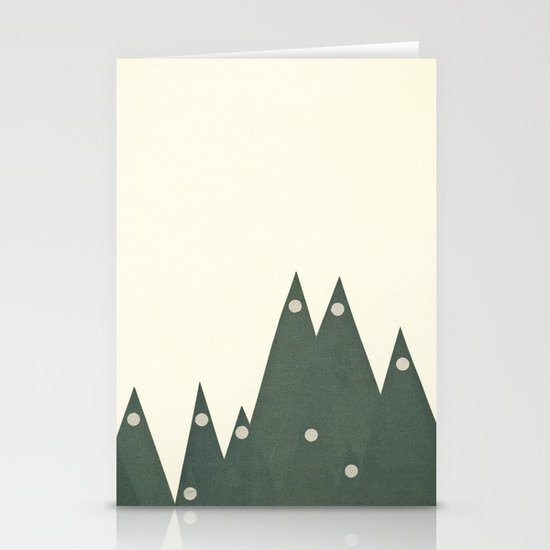 Moonlit Peaks Stationery Cards