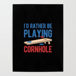 Funny Cornhole Poster