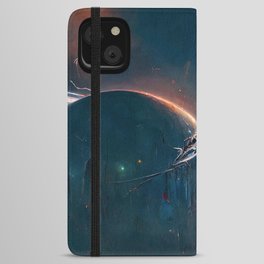 Traveling at the speed of light iPhone Wallet Case