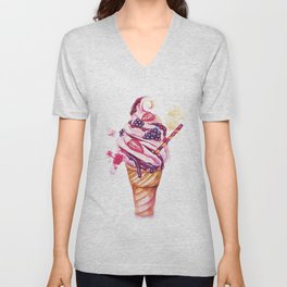 Ice cream V Neck T Shirt