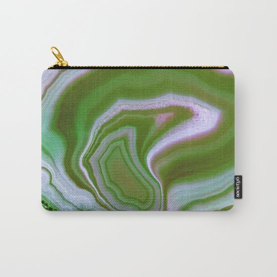 green colored agate Carry-All Pouch