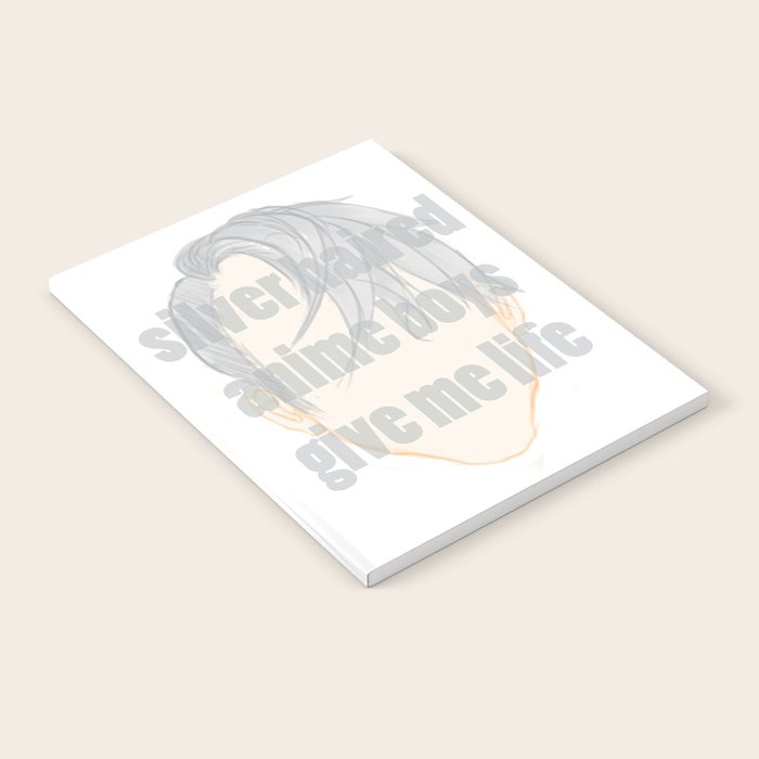 Silver Hair Anime Boys Notebook By Lizthatsme Society6