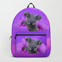 Koala Toy Backpack Pink